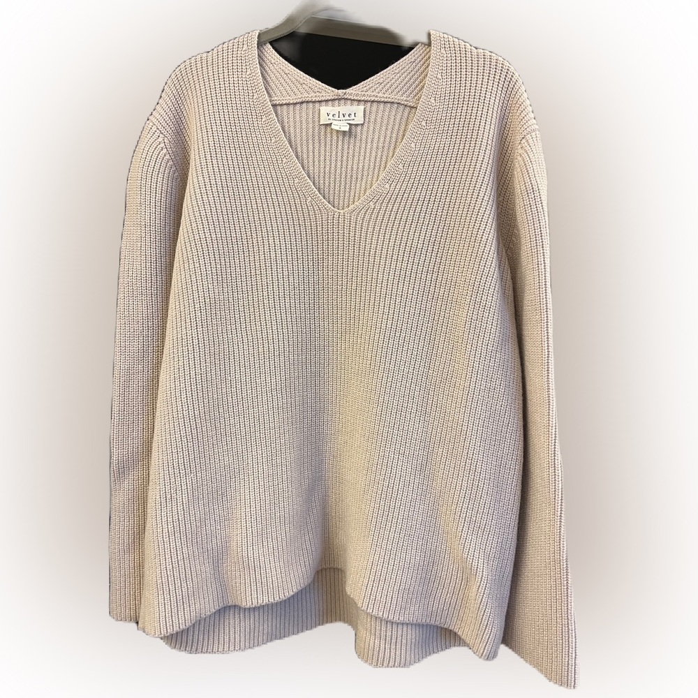 Velvet by Graham & Spencer knit shirt S
